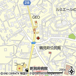 ジョイフル別府鶴見店周辺の地図