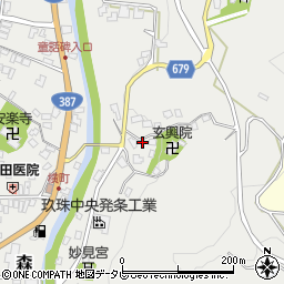 大分県玖珠郡玖珠町森574周辺の地図