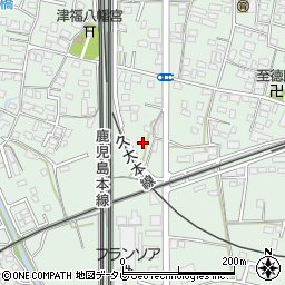 福岡県久留米市津福本町1152周辺の地図