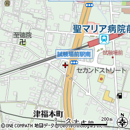 福岡県久留米市津福本町476周辺の地図