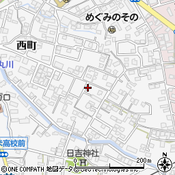 福岡県久留米市西町765周辺の地図