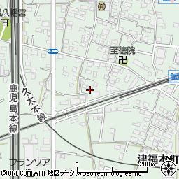 福岡県久留米市津福本町900-1周辺の地図