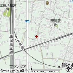 福岡県久留米市津福本町868周辺の地図