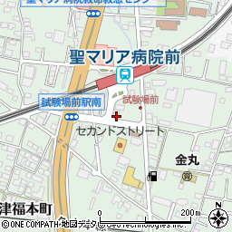 福岡県久留米市津福本町460周辺の地図