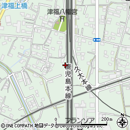 福岡県久留米市津福本町1147周辺の地図