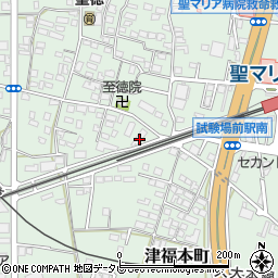 福岡県久留米市津福本町911周辺の地図