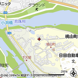 大分県日田市日高2454-5周辺の地図