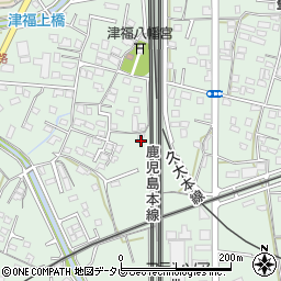 福岡県久留米市津福本町1182周辺の地図
