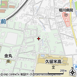 福岡県久留米市津福本町189-7周辺の地図