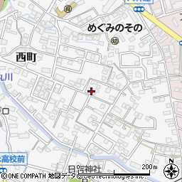 福岡県久留米市西町807周辺の地図