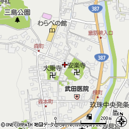 大分県玖珠郡玖珠町森751周辺の地図