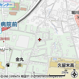 福岡県久留米市津福本町185周辺の地図