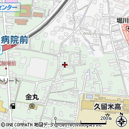 福岡県久留米市津福本町185-10周辺の地図