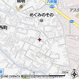 福岡県久留米市西町811周辺の地図