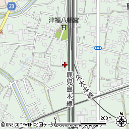 福岡県久留米市津福本町1182-2周辺の地図