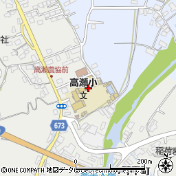 日田市立高瀬小学校周辺の地図