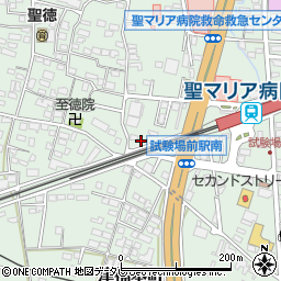 福岡県久留米市津福本町472周辺の地図