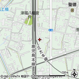 福岡県久留米市津福本町1145周辺の地図