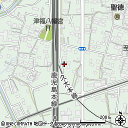 福岡県久留米市津福本町1145周辺の地図