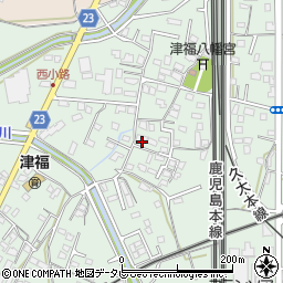福岡県久留米市津福本町1208周辺の地図