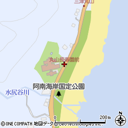 丸山長寿園前周辺の地図