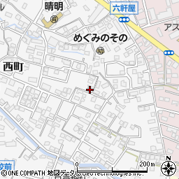 福岡県久留米市西町809-6周辺の地図