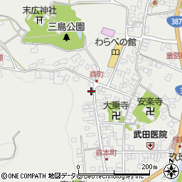 大分県玖珠郡玖珠町森914周辺の地図