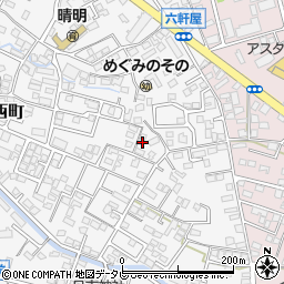 福岡県久留米市西町810周辺の地図