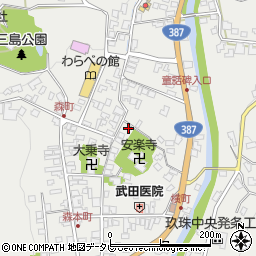 大分県玖珠郡玖珠町森747周辺の地図