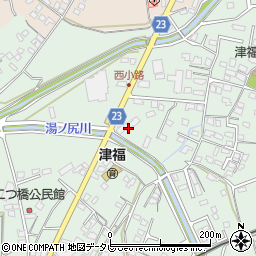 福岡県久留米市津福本町1313周辺の地図