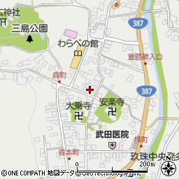 大分県玖珠郡玖珠町森770周辺の地図