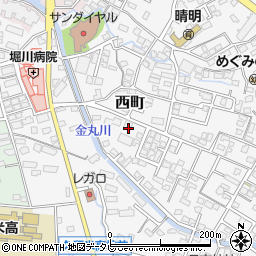 福岡県久留米市西町786周辺の地図