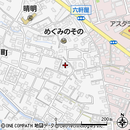 福岡県久留米市西町815周辺の地図