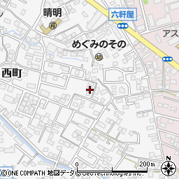 福岡県久留米市西町809周辺の地図