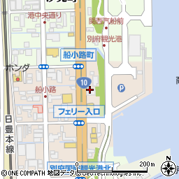 ソフトバンク　別府みなと周辺の地図