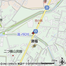福岡県久留米市津福本町1309周辺の地図