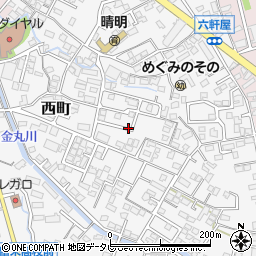 福岡県久留米市西町804-7周辺の地図