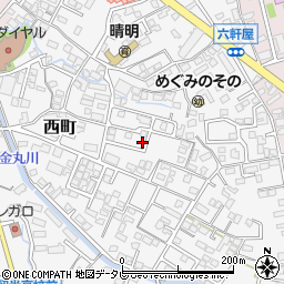 福岡県久留米市西町804周辺の地図