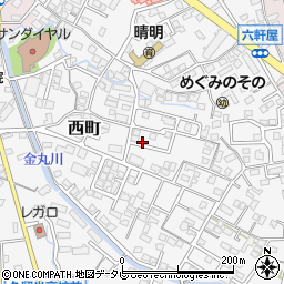 福岡県久留米市西町800-10周辺の地図
