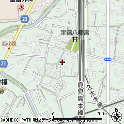 福岡県久留米市津福本町1195周辺の地図