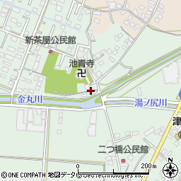 福岡県久留米市津福本町1285周辺の地図