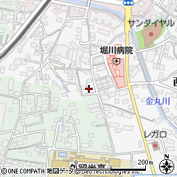 福岡県久留米市西町534-2周辺の地図