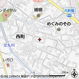 福岡県久留米市西町800-11周辺の地図