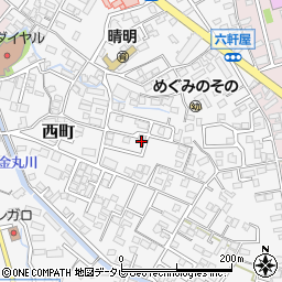 福岡県久留米市西町804-5周辺の地図