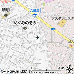福岡県久留米市西町822-2周辺の地図