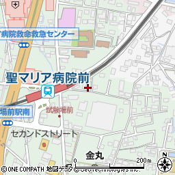 福岡県久留米市津福本町217-2周辺の地図