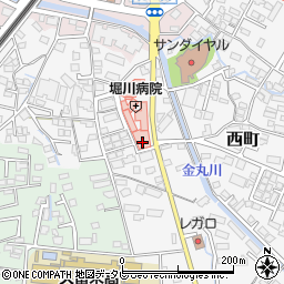 福岡県久留米市西町506周辺の地図