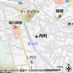 福岡県久留米市西町796周辺の地図