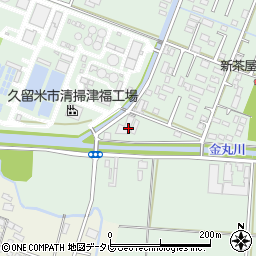 福岡県久留米市津福本町2111周辺の地図