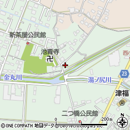 福岡県久留米市津福本町1282周辺の地図